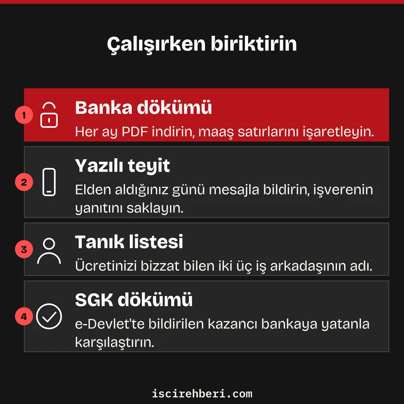 Çalışırken biriktirin